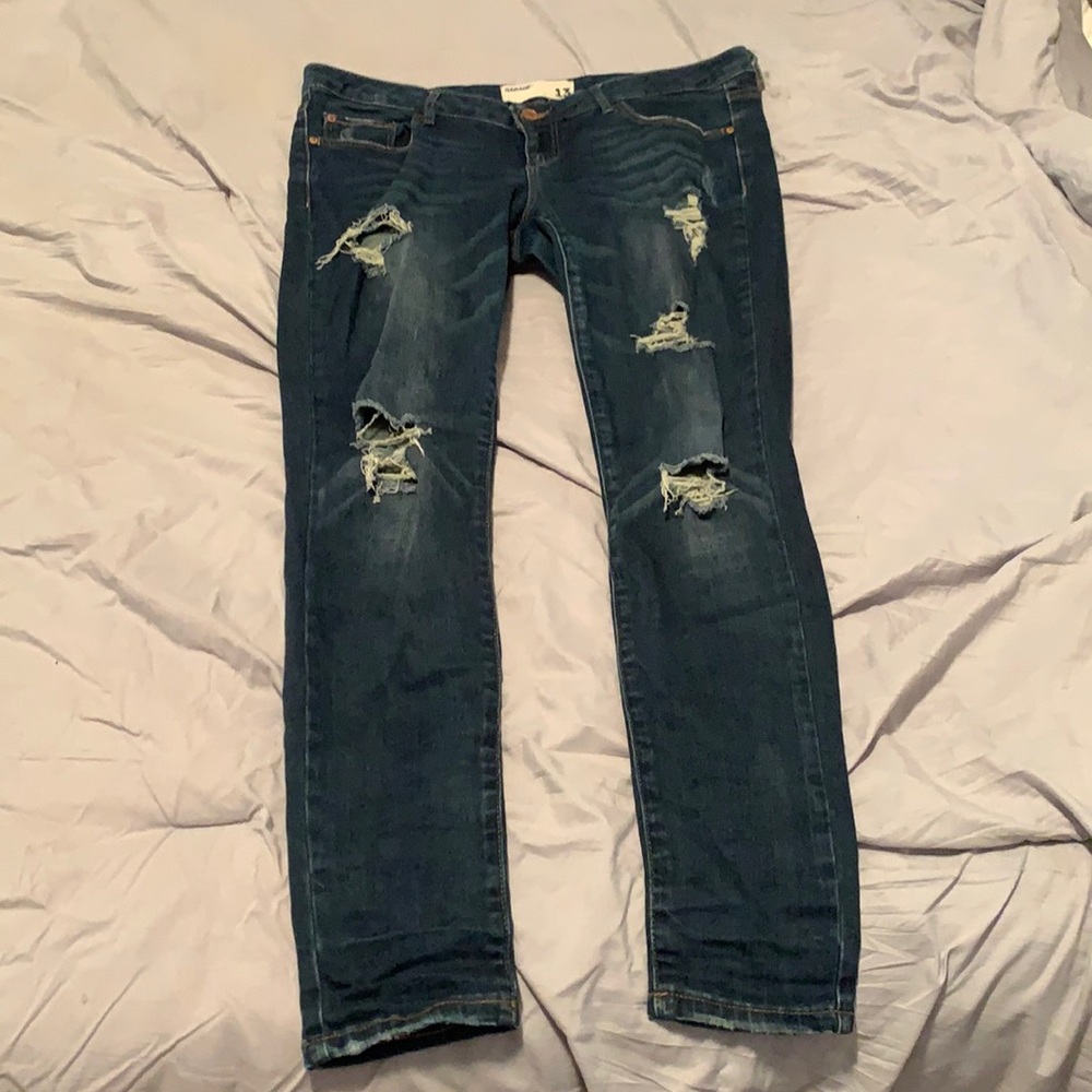 Garage Skinny Jeans, Ripped